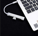 TYPE-C TO USB HUB 4 PORT ÇOKLAYICI MACBOOK İLE UYUMLU ÇOĞALTICI