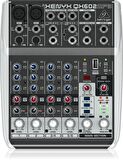 Behringer QX602MP3 XENYX Mic Preamp'ler, British EQ, MP3 Player ve Multi-FX ile Premium 6 Girişli 2 Bus Mikser