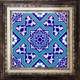 Armada Çini 20x20 Cm Ac 12 Selçuk Yıldız Geçme Desenli Çini Pano