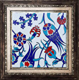 Armada Çini 20x20 Cm SP 105 Lale Çiçek Desen Kütahya İznik Çini Pano