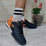 M.P 1356 Siyah-Turuncu Halısaha Futbol Ayakkabısı
