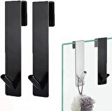 Microcase Sağlam Pleksi Malzemeden Şık Banyo Duşakabin Mutfak VB Alanlar İçin Askılık 2 Adet - GÜMÜŞ AL4991