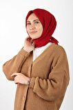 Aker Eşarp Şarap Kadın Düz Polyester Eşarp