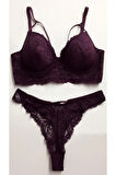 Kadın Mor Morre İç Çamaşır Takımı