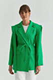 Zaven Omzu Kuşaklı Blazer Ceket TNS-4395