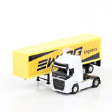 Welly 1:64 Ölçek Metal Kafalı Volvo Dorseli Tır Yaklaşık 30 Cm Beyaz