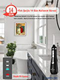 WaterPulse WP-V500-B Water Flosser Taşınabilir, Şarjlı, Masajlı, Diş/Protez Bakım ve Ağız Duşu-Siyah