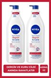 Nivea Repair & Care Vücut Losyou 400 ml X2,72 Saat Derinlemesine Nemlendirici Serum, Çok Kuru Cilt