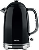 Homend Vintage Heatrow 1627H Kettle Su Isıtıcısı Siyah