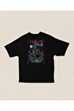 Fatality Baskılı Unisex Oversize Anime Tişört