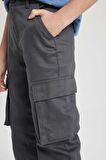 DeFacto Erkek Çocuk Kargo Fit Standart Paça Twill Pantolon B7162A824SPAR58
