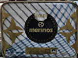 Merinos Gold 2 Kg Tek Kişilik Battaniye 155x220 Mavi Yeşil Rengi