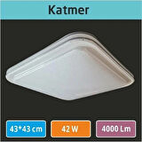  43x43 Katmer Kapak Sıva Üstü Led Armatür Dekaratif Tavan Armatür 42w