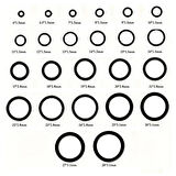 800 Parça 24 Çeşit Oring Seti Kauçuk Conta Seti Su Geçirmez Isıya Dayanıklı