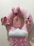 ÖRGÜ KAPI SÜSÜ PEMBE