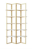 W Katlanır Gold Metal Vitrin