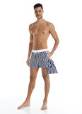 Whitefin Lacivert Erkek Slim Fit Şort Mayo 1040