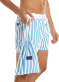 Whitefin Mavi Erkek Slim Fit Şort Mayo 1041