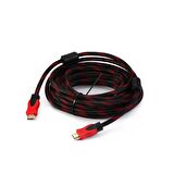 Polaxtor Hdmi Kablo Gold 1.4v 3D 4K Örgülü Filtreli 5 Metre