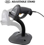 ZEBRA SYMBOL LS2208 1D LAZER KABLOLU BARKOD OKU. STAND LS2208-SR20007R-UR