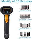 ZEBRA SYMBOL LS2208 1D LAZER KABLOLU BARKOD OKU. STAND LS2208-SR20007R-UR