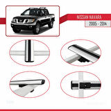 Nissan Navara 3 (D40) 2005-2014 Arası ile Uyumlu BASIC Model Ara Atkı Tavan Barı Gri 2 Adet