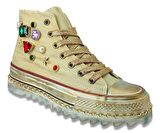 Guja 481 23YA Sneaker Günlük Bayan Spor  Ayakkabı Bej
