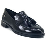 Venüs 2455202 24KA Kadın Günlük Ayakkabı - Siyah Rugan