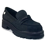 Mammamia 245 24KA Kadın Günlük Ayakkabı - Siyah Nubuk