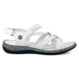 Mammamia 2530 25YS Kadın Günlük Sandalet Beyaz