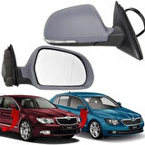 AYNA KOMPLE SAG CEVRE AYDINLAMALI  KATLANIR 13 PİN SUPERB 08-15