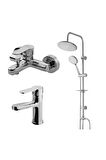 Domino Duş Ünitesi,Domino Lavabo,Banyo Bataryası 440615-971511-971521