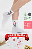 4 Çift Sevgililer Günü Çorap Seti