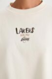 DeFactoFit NBA Los Angeles Lakers Bisiklet Yaka Sweatshirt D0682AX24AUER105