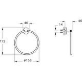 VitrA Base Halka Havluluk A44101