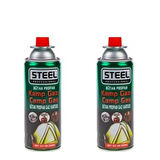 Portatif Kamp, Piknik, Seyahat Ocağı ve 2 Adet Gaz Kartuşu