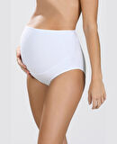 NBB Yüksek Bel %100 Pamuk Üçlü Paket Hamile Külodu (Siyah, Ten Rengi, Beyaz)-540