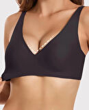 Carma İthal Balensiz Dikişsiz İce-Silk Yarı Push-up İnce Askılı Sütyen