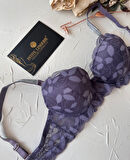 Jasmine Askıları Parlak Taşlı Hafif Destekli Dantelli Soft Cup İthal Sütyen (B-C Cup)