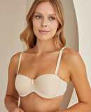 NBB Dolgusuz Desteksiz Straplez Cuplı Basic Sütyen- 3510