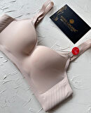 Marie İthal Dikişsiz Balensiz Destekli Toparlayıcı Özellikli Kalın Askılı C Cup Kaliteli Sütyen