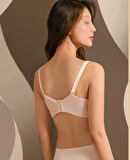 Angelina Push-up Balensiz Dikişsiz V Yaka İthal Kaliteli Düz Renk İz Belli Etmez Sütyen