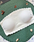 Hazel Silikonlu Askısız Balensiz Lazer Kesim Dikişsiz Çıkarılabilir Padli İthal Straplez Sütyen