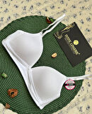 Koza %95 Pamuklu Balensiz İnce Askılı Genç Kız Tekli Alıştırtırma Küçük Beden Sütyen