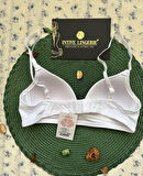 Koza %95 Pamuklu Balensiz İnce Askılı Genç Kız Tekli Alıştırtırma Küçük Beden Sütyen