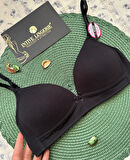 Koza %95 Pamuklu Balensiz İnce Askılı Genç Kız Tekli Alıştırtırma Küçük Beden Sütyen