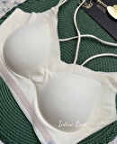 Mira Dikişsiz Hafif Dolgulu Çift Askılı Kopçasız Rahat Bralet/Sütyen/Büstiyer/Spor Sütyeni