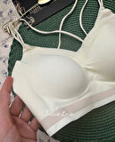 Mira Dikişsiz Hafif Dolgulu Çift Askılı Kopçasız Rahat Bralet/Sütyen/Büstiyer/Spor Sütyeni