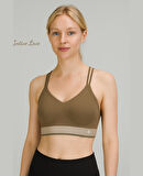 Mira Dikişsiz Hafif Dolgulu Çift Askılı Kopçasız Rahat Bralet/Sütyen/Büstiyer/Spor Sütyeni
