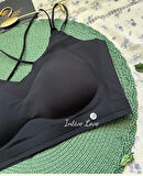 Mira Dikişsiz Hafif Dolgulu Çift Askılı Kopçasız Rahat Bralet/Sütyen/Büstiyer/Spor Sütyeni